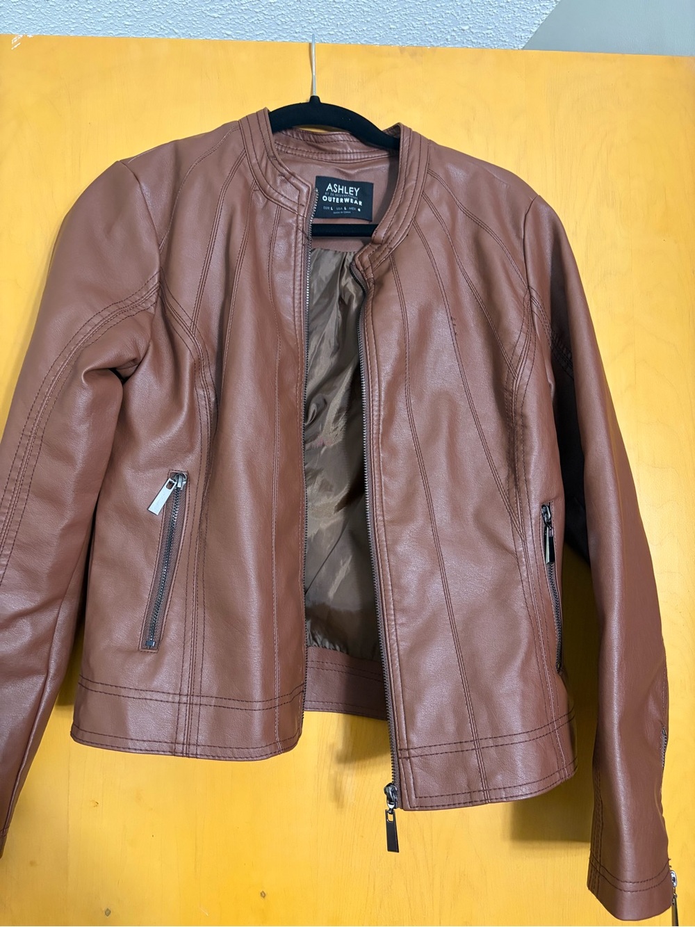 Faux leather jacket
